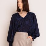 BLUSA M/L CHIFFON ARABESCO