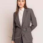 BLAZER ALONGADO RISCA DE GIZ