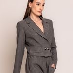 BLAZER CURTO RISCA DE GIZ