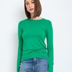 BLUSA M/L GOLA REDONDA VISCO