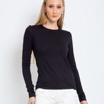 BLUSA M/L GOLA REDONDA VISCO
