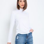 BLUSA M/L GOLA ALTA VISCO