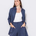 CAMISAO DENIM LISTRA