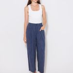 CALCA AMPLA DENIM LISTRA