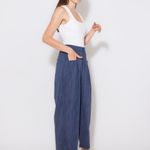 CALCA AMPLA DENIM LISTRA