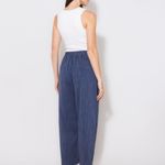 CALCA AMPLA DENIM LISTRA