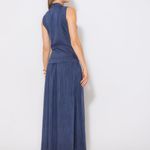 VESTIDO MIDI DENIM LISTRA