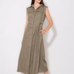 VESTIDO MIDI LINHO 100%