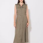 VESTIDO MIDI LINHO 100%