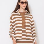 CASAQUETO CROCHET LISTRADO