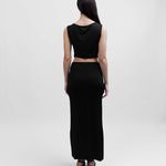 Solace skirt- Preto com metal dourado