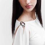 Floe top - Off White com metal prata
