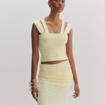 Peony Top - Amarelo Manteiga 