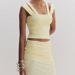 Peony Top - Amarelo Manteiga 