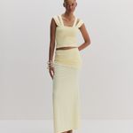 Gardênia Skirt - Amarelo Manteiga 