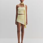 Petal Skirt - Amarelo manteiga 