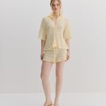 Honey Knit - Amarelo e Off white 