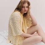 Honey Knit - Amarelo e Off white 
