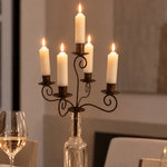 Castiçal Garrafa Para 5 Velas
