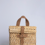 Mochila de Palha Mosaico | Mosaico Straw Backpack