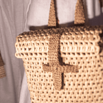 Mochila de Palha Mosaico | Mosaico Straw Backpack