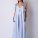 Vestido Longo Passarada Algodão Orgânico | Passarada Long Dress