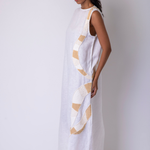 Vestido Longo Margem Linho Puro | Margem Maxi Dress