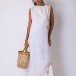 Vestido Longo Margem Linho Puro | Margem Maxi Dress