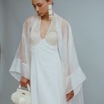 Maxi Kimono Organza de Seda |  Silk Organza Maxi Kimono