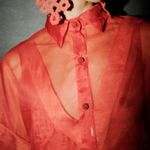 Camisa Oversized Organza de Seda | Oversized Silk Organza Shirt