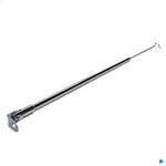 Antena Corta Pipa Fixar Retrovisor Aluminio Brilhante