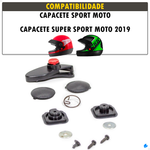 Reparo do botão Capacete Pro Tork Sport Moto completo