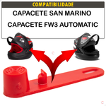 Botão Reparo Capacete FW3 Automatic  San Marino Modelo Original