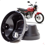 Carcaca Farol Honda Cargo Fan Titan 150 2004 a 2008 Preta