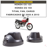 Carcaca Farol Honda Cargo Fan Titan 150 2004 a 2008 Preta