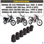 Jogo de Coxim Coroa de Borracha Honda XR 250 XRE 300 NX Falcon