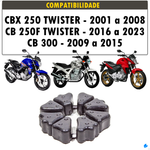 Coxim Coroa Honda CBX 250 / CB 250 - Twister cb 300