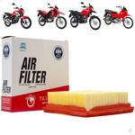 Filtro De Ar Honda Xre 190 Bros 150 160 Pop 100 Cg 125 150 Vlaflex 181