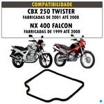 Guarnição Cuba Carburador Honda NX 400 Falcon CBX 250 Twister