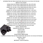 Interruptor De Freio Dianteiro CBX 200 CG 150 160 Elite PCX BIZ - Magnetron 90214010 