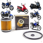 Kit 5 Filtros De Óleo Yamaha Fazer Xtz Lander Tenere 250 X-Max 125