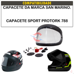 Kit Reparo Suporte Viseira San Marino com viseira cristal