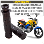 Manopla Punho Luva Honda Cg Titan Fan 125 150 Par Com Roldana