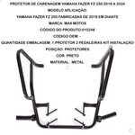 Protetor De Carenagem Yamaha Fazer FZ 250 2018 A 2024