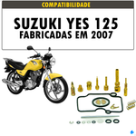 Reparo Carburador Suzuki Yes 125 2007 em diante - 22 peças