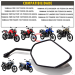 Espelho Retrovisor Yamaha Fazer 250 Xtz 125 Xtz 250 Ybr Factor 150