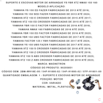 Suporte E Escovas Motor De Arranque YS YBR XTZ NMax 150 160