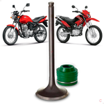 Kit Valvula Admissão com retentor Haste Verde Honda CG NXR 125 02 a 08