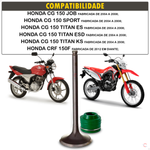 Kit Valvula Admissão com retentor Haste Verde Honda CRF 150 F 2012 em diante