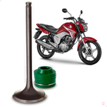 Kit Valvula Escape com retentor Haste Verde Honda CG 150 2009 a 2015